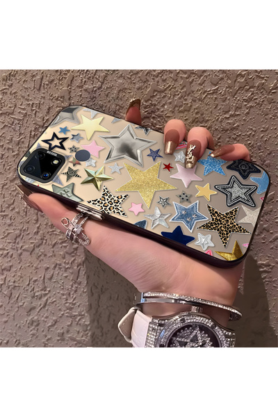 Hontinga حافظة هاتف متوافقة مع هاتف Realme C15، حماية ضد الصدمات والصدمات للك...