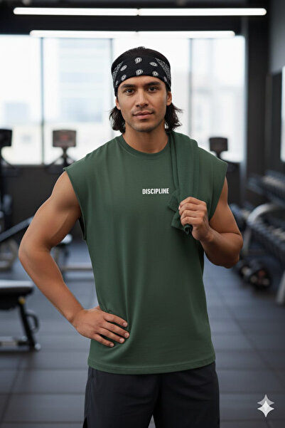 FAVORİST Discipline Printed Zero Arm T-Shirt