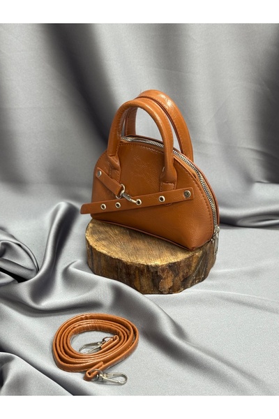 MİHRA STORE Women's Bag Solvia Zippered Oval Mini Hand and Shoulder Bag-Dn000...