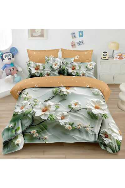 ANY SHOP MARKET Double bed linen, FINET, 5D and fitted sheet 180X200cm