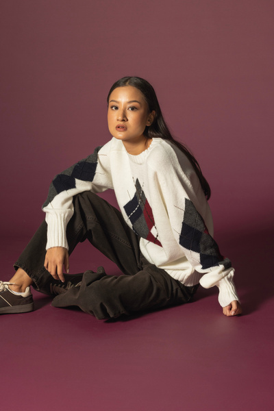 Nisan PULOVER TRICOTAT CU MODEL BAKLAVA