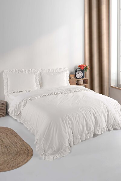 Macas Home Soft Cotton Daisy 100% Cotton Double Duvet Cover Set Scdi̇sy