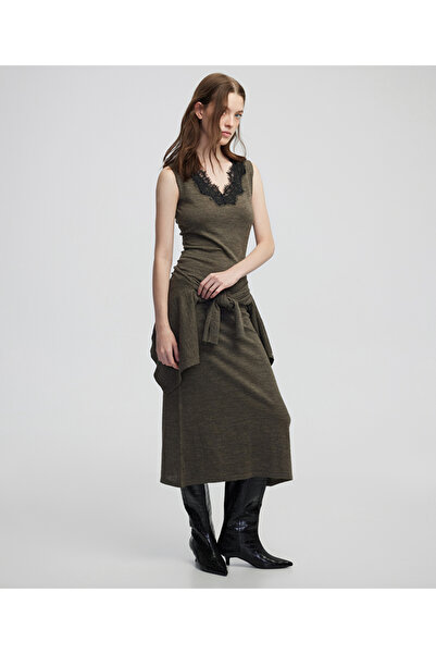 İpekyol Dantel mix elbise