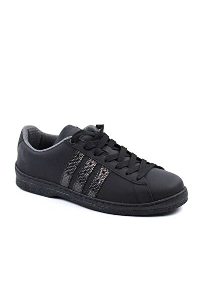 tino ​Pantofi casual unisex , din piele naturala , cu talpa cusuta 7199-NEGRU/1