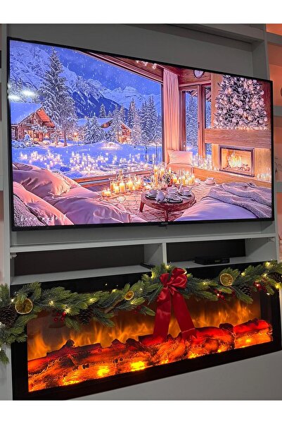 TASARİMECRN Yılbaşı Dekoru YAPAY Çam Dalı Garland Duvar Masa Süsü kokina koza...