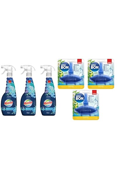 Sano Set Variat – 3x 750ml Balsam de Rufe Blue Blossom + 3x 55g Odorizant WC ...