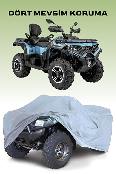 Breen غطاء لونسين إكس وولف 700 ATV باللون الرمادي، غطاء مقاوم للماء ومضاد للأ...