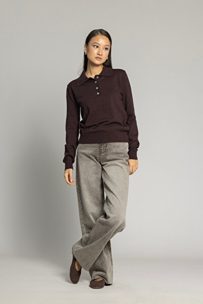 Nisan Pulover tricotat cu guler POLO