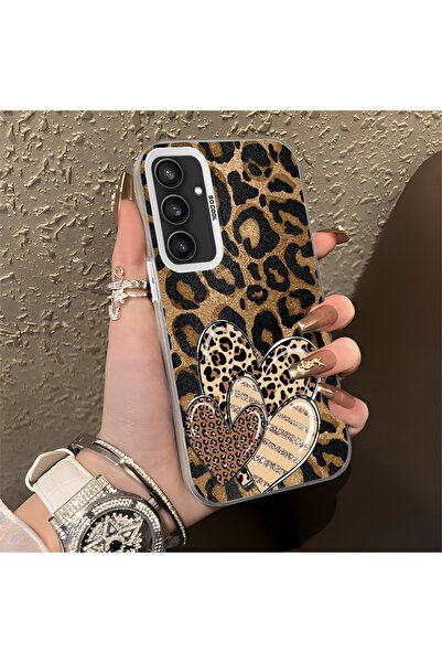 Hontinga حافظة متوافقة مع هاتف سامسونج جالاكسي S23 Fe، حافظة هاتف بنمط قلب مض...