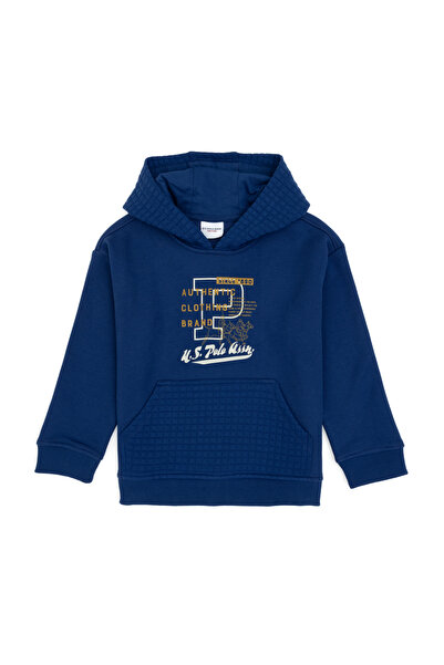 U.S. Polo Assn. سويت شيرت للأولاد إنديجو ك بغطاء رأس ش مبطن بالصوف 50316512-V...