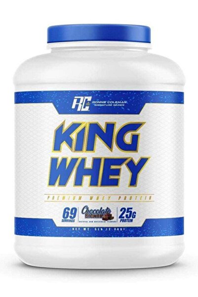 Ronnie Coleman بروتين كينج واي الممتاز بنكهة براوني الشوكولاتة 2.3 كجم (69 حصة)
