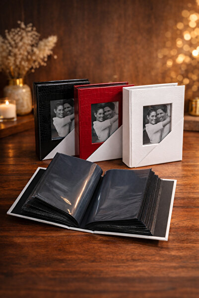 simplex Album foto 10x15 pentru 100 de fotografii – Album de amintiri cu copertă subțire, 50 de pagini