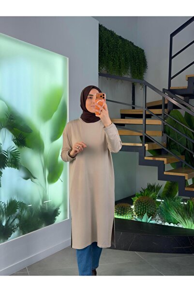 Armine Trend Line Detailed Knitwear 25 Ytd4117 Dark Stone