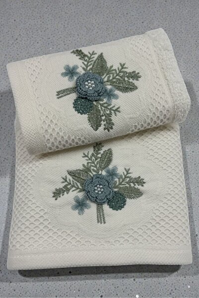 HAVLULAND MORMENEKŞE ANALI KIZLI 3D NAKIŞ %100 PAMUK 50*90 CM VE 30*50 CM ÇEY...