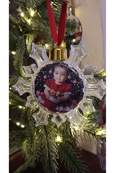 CrisPrint Glob de Crăciun tip Fulg de Nea Personalizat – Ornament Elegant pen...