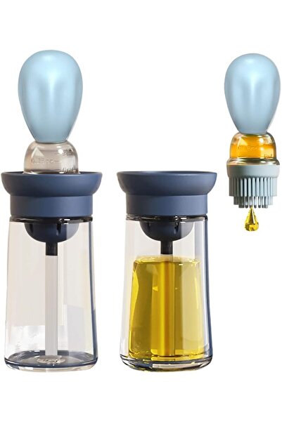 Arabest موزع زيت مع فرشاة - عبوة من قطعتين، موزع زيت زيتون، زجاجة توزيع زيت ز...