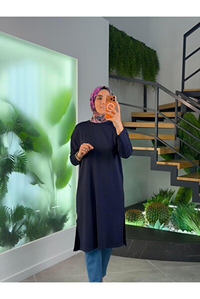 Armine Trend Line Detailed Knitwear 25Ytd4117 Navy Blue