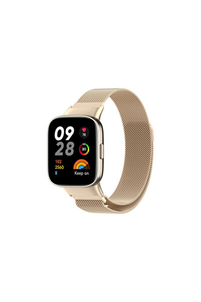 Twin Store Redmi Watch 3 Metal Magnetic Strap - Metallic Gold