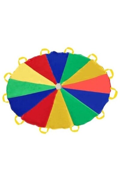 OEM Multifunctional parachute, indoor-outdoor, 5.7 m, 4-11 years, nylon, multicolor, with carrying handles
