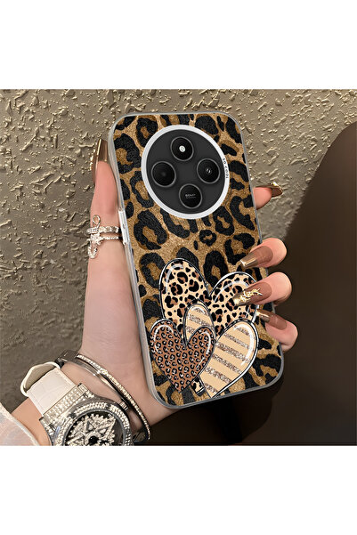 Hontinga حافظة متوافقة مع هاتف Xiaomi Redmi A4، حافظة هاتف بنمط قلب مضاد للسقوط