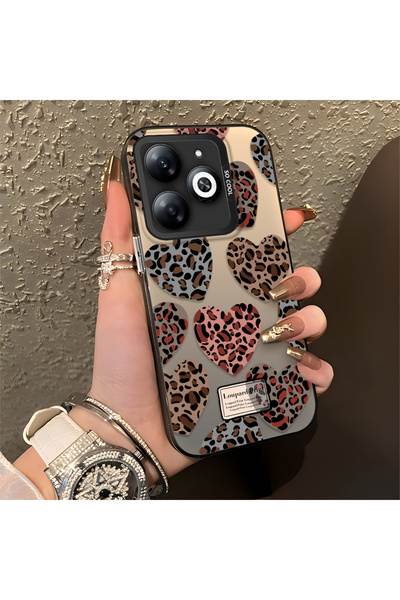 Hontinga حافظة متوافقة مع هاتف Tecno Spark 20، حافظة هاتف بنمط قلب مضاد للسقوط