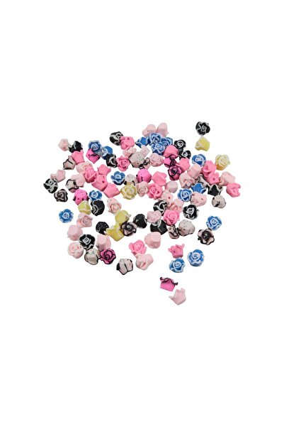 Serhat Aksesuar ve El İşçilik إكسسوار خرز مزخرف بنقشة زهرة التوليب بفتحتين مق...