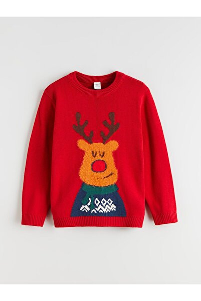 LC Waikiki Lcw Kids New Year's Themed Boys' Knit Sweater