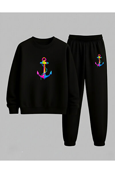 LORVEX Swea tricou pentru copii unisex - Set de trening CU IMPRIMARE COLORATĂ...