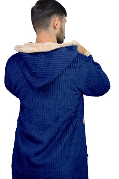 alzawia جاكيت بلوفر رجالي فرو شتوي فري سايز ناعم يشعرك بالدفء طوال اللبس