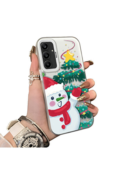 ucuc حافظة سيليكون مضادة للسقوط بنمط ندفة الثلج لعيد الميلاد متوافقة مع هاتف ...