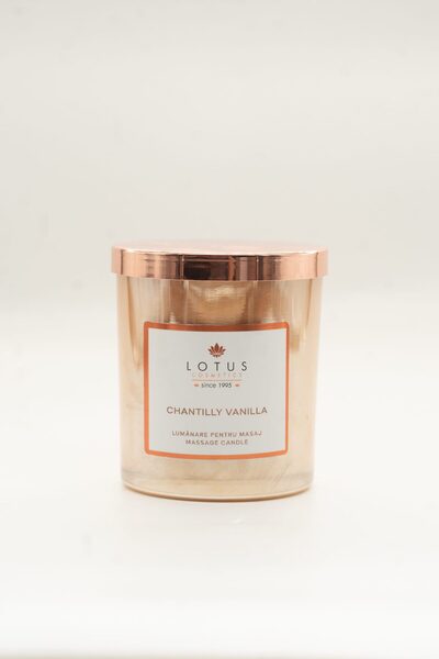 Lotus Cosmetics Warm Massage Butter Candle "Chantilly Vanilla"