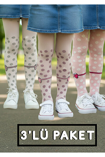 Pink Bunny gift for your baby %80 Pamuklu Kız Çocuk Fiyonk ve Puantiye Desenl...