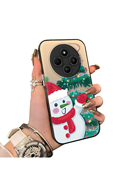 ucuc حافظة سيليكون مضادة للسقوط بنمط ندفة الثلج لعيد الميلاد متوافقة مع هاتف ...