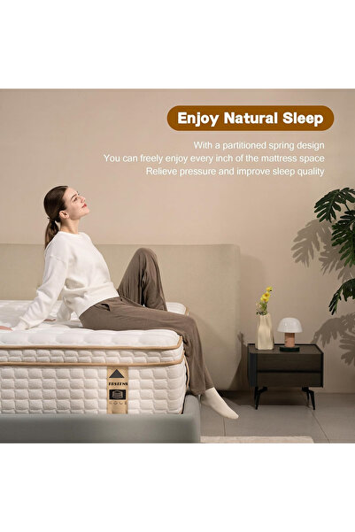 TBSITNS مرتبة هجينة مقاس سوبر كينج 200×200×30 سم