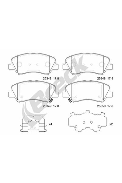 BRECK Set Placute Frana Frana Disc Hyundai I20 2/I20 Active Kia Carens 4/Cera...