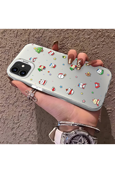 ucuc حافظة سيليكون مضادة للسقوط متوافقة مع هاتف iPhone 11 بنمط سانتا كلوز