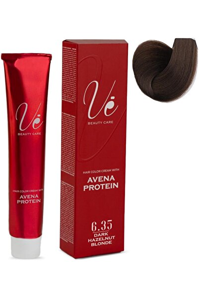 Ve Beauty Care كريم صبغة الشعر رقم 6.35 أشقر بني داكن - صبغة شعر دائمة | 100 مل