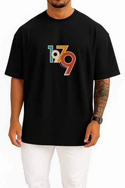 Bahriyeli Collection supradimensionat 1979 Retro Bust cu imprimeu Unisex tricou