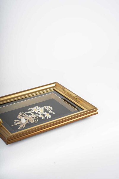 MARAŞ KOZA İPEK KOZA ÇİÇEKLİ TAPLO 35*35