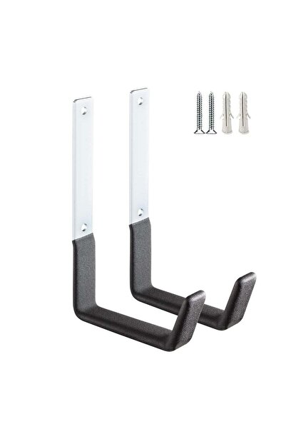 Generic 2 Pcs Heavy Duty Steel Utility Hooks for Household & Garage Storage (Wall Mount)