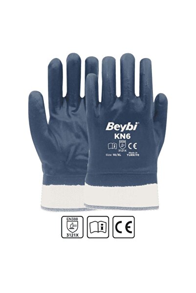 Beybi KN6 PAMUK NİTRİL PETROLCÜ ELDİVENİ (12 ÇİFT)