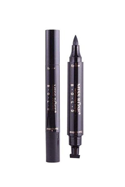 MISS ROSE Double Ended Eye liner Kohl And Thick Stamp Black