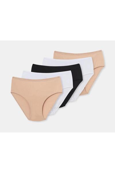 Dagi 5 li Paket Yüksek Bel Slip Külot 5104KC