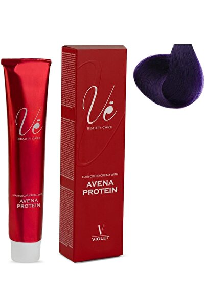 Ve Beauty Care كريم صبغة الشعر #V بنفسجي - صبغة شعر دائمة، 100 مل