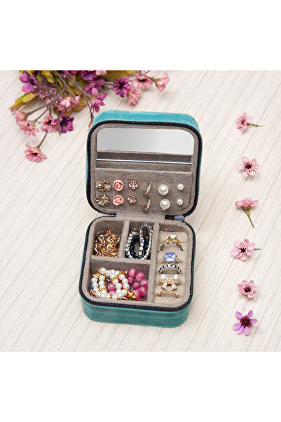 Ahşap Fikir Minia Jewelry Organizer Box Jewellery Accessories Case Ring Earri...