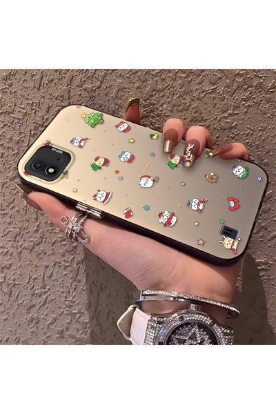 ucuc حافظة سيليكون مضادة للسقوط متوافقة مع نمط سانتا كلوز من Realme C20/C20A