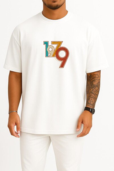 Bahriyeli Collection supradimensionat 1979 Retro Bust cu imprimeu Unisex tricou