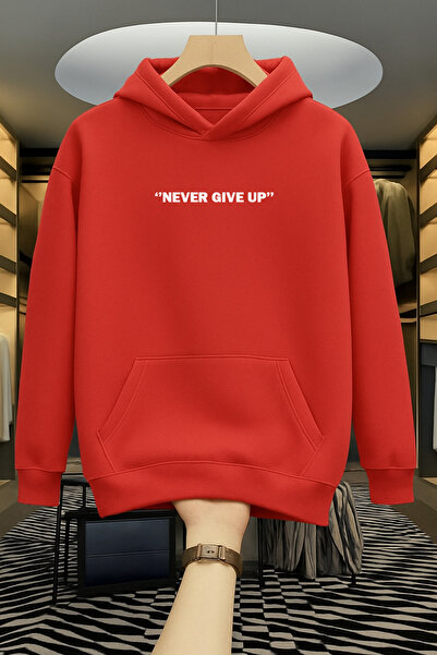 Revasser سويت شيرت للجنسين للرجال/النساء NEVER ملون مخصص مطبوع قطن قصة فضفاضة...