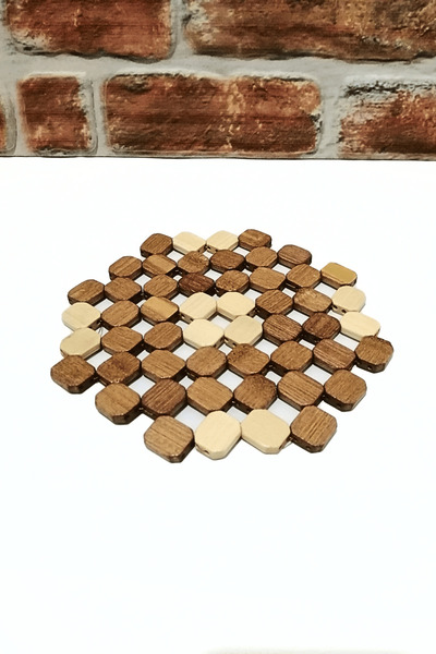 ELEGANCEV Wooden Bead Ni̇hale - (19 cm Diameter) 1 Piece