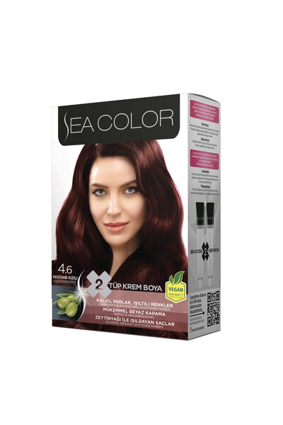Sea Color 4.6 Kestane Kızılı Saç Boyası